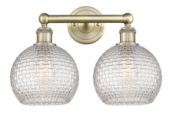 Innovations Downtown Urban 616-2W-AB-G122C-8CL Bath Vanity Light 17 in. wide - Antique Brass