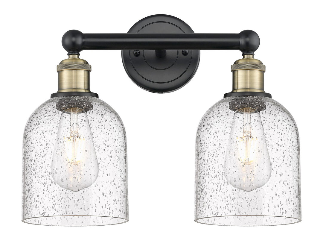 Innovations Edison 616-2W-BAB-G558-6SDY Bath Vanity Light 15 in. wide - Black Antique Brass