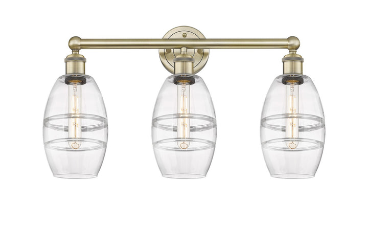 Innovations Edison 616-3W-AB-G557-6CL Bath Vanity Light 24 in. wide - Antique Brass