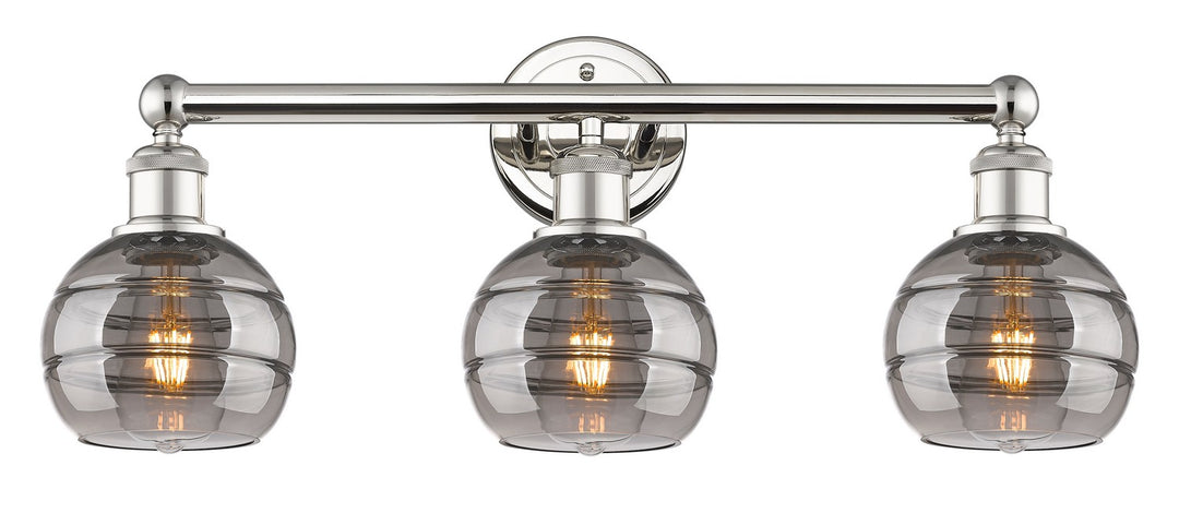 Innovations Edison 616-3W-PN-G556-6SM Bath Vanity Light 24 in. wide - Polished Nickel