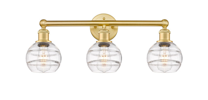 Innovations Edison 616-3W-SG-G556-6CL Bath Vanity Light 24 in. wide - Satin Gold