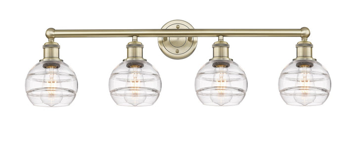 Innovations Edison 616-4W-AB-G556-6CL Bath Vanity Light 33 in. wide - Antique Brass