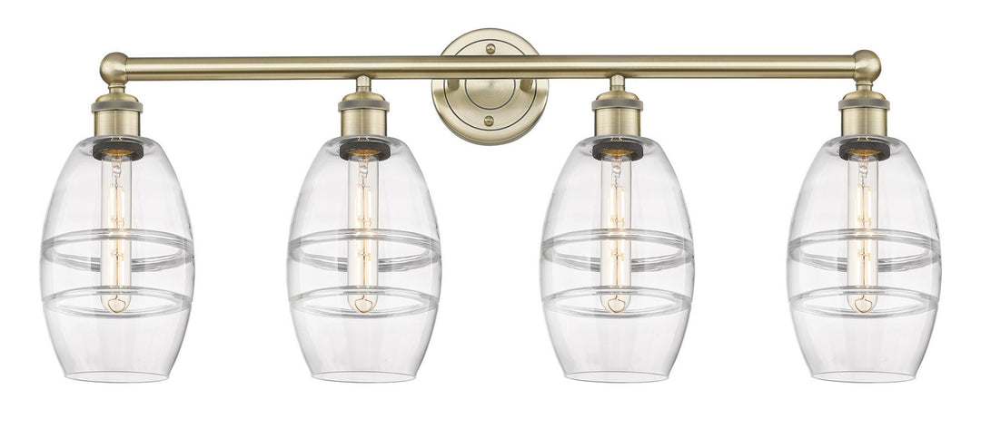 Innovations Edison 616-4W-AB-G557-6CL Bath Vanity Light 33 in. wide - Antique Brass