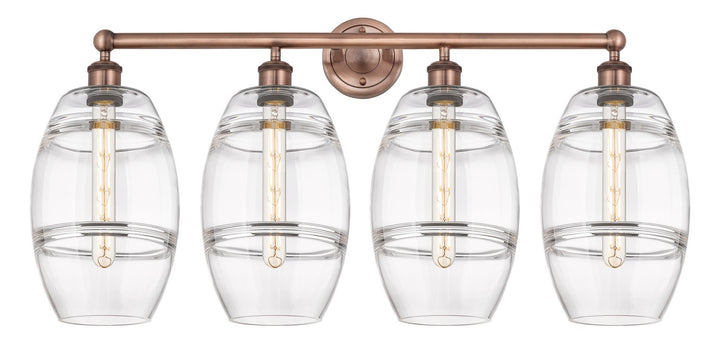 Innovations Downtown Urban 616-4W-AC-G557-8CL Bath Vanity Light 35 in. wide - Antique Copper