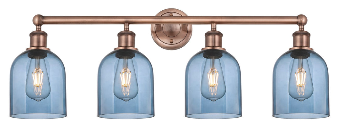 Innovations Edison 616-4W-AC-G558-6BL Bath Vanity Light 33 in. wide - Antique Copper