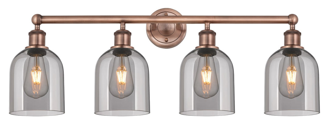 Innovations Edison 616-4W-AC-G558-6SM Bath Vanity Light 33 in. wide - Antique Copper