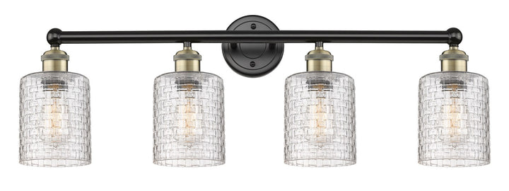 Innovations Edison 616-4W-BAB-G112C-5CL Bath Vanity Light 32 in. wide - Black Antique Brass