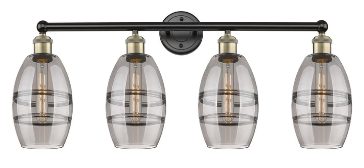 Innovations Edison 616-4W-BAB-G557-6SM Bath Vanity Light 33 in. wide - Black Antique Brass