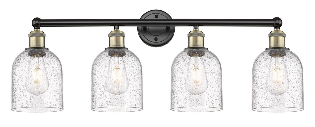 Innovations Edison 616-4W-BAB-G558-6SDY Bath Vanity Light 33 in. wide - Black Antique Brass