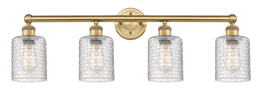 Innovations Edison 616-4W-BB-G112C-5CL Bath Vanity Light 32 in. wide - Brushed Brass