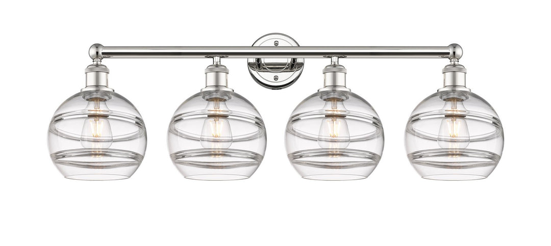 Innovations Downtown Urban 616-4W-PN-G556-8CL Bath Vanity Light 35 in. wide - Polished Nickel