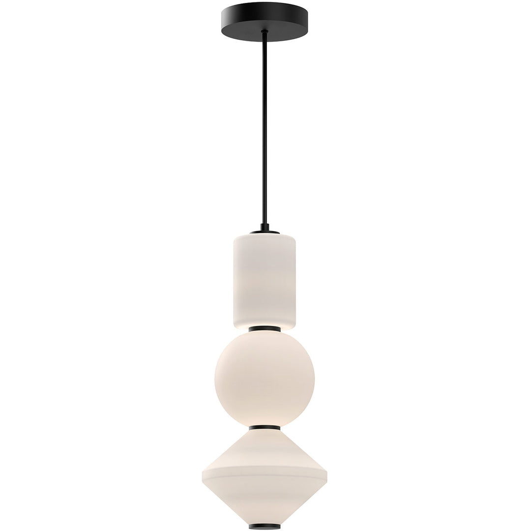 Alora Mood bijou PD530341BNOP Pendant Light - Brushed Nickel/Opal Matte Glass