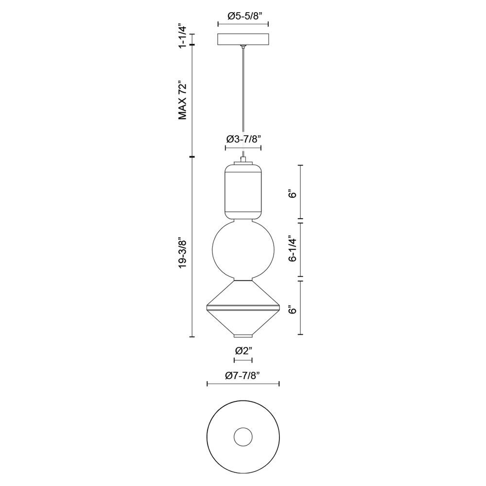 Alora Mood bijou PD530341BNOP Pendant Light - Brushed Nickel/Opal Matte Glass