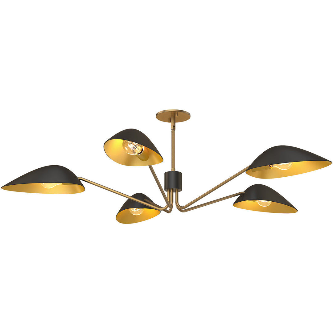 Alora Mood oscar PD550545MBAG Pendant Light - Aged Gold/Matte Black