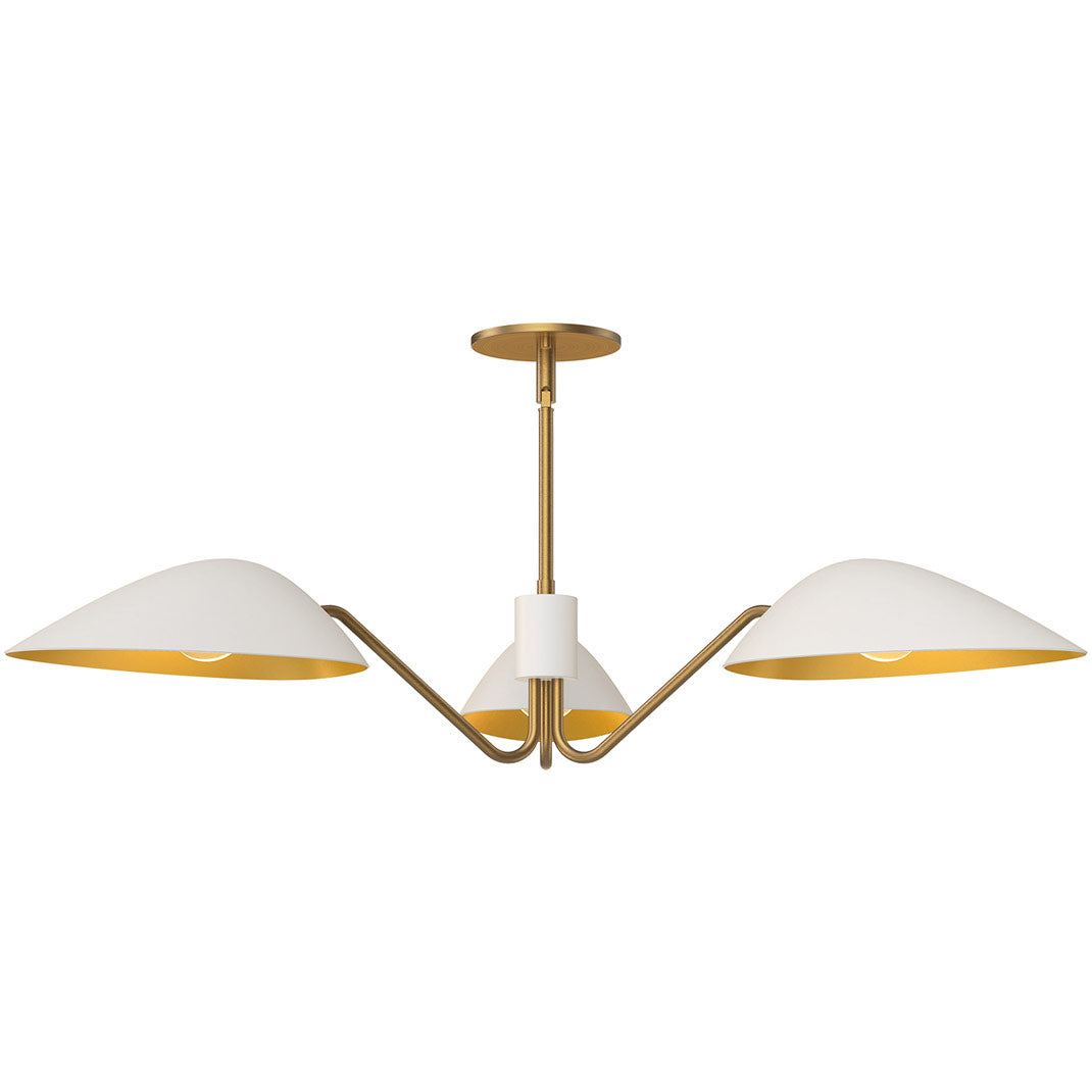 Alora Mood oscar PD550545WHAG Pendant Light - Aged Gold/White