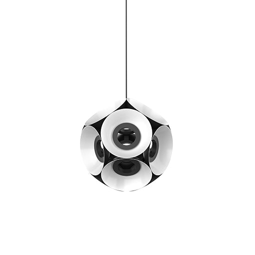 Kuzco Lighting CH51224-BK/WH Magellan Pendant Light Black/White