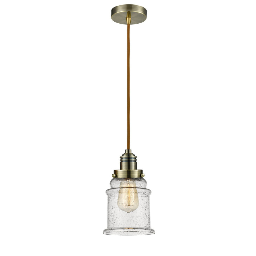 Innovations Lighting 100AB-10CR-2H-AB-G184 Winchester One Light Mini Pendant Antique Brass 1