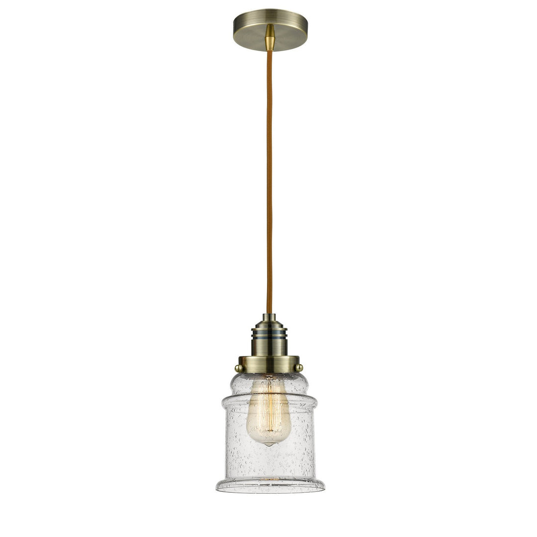 Innovations Lighting 100AB-10CR-2H-AB-G184 Winchester One Light Mini Pendant Antique Brass