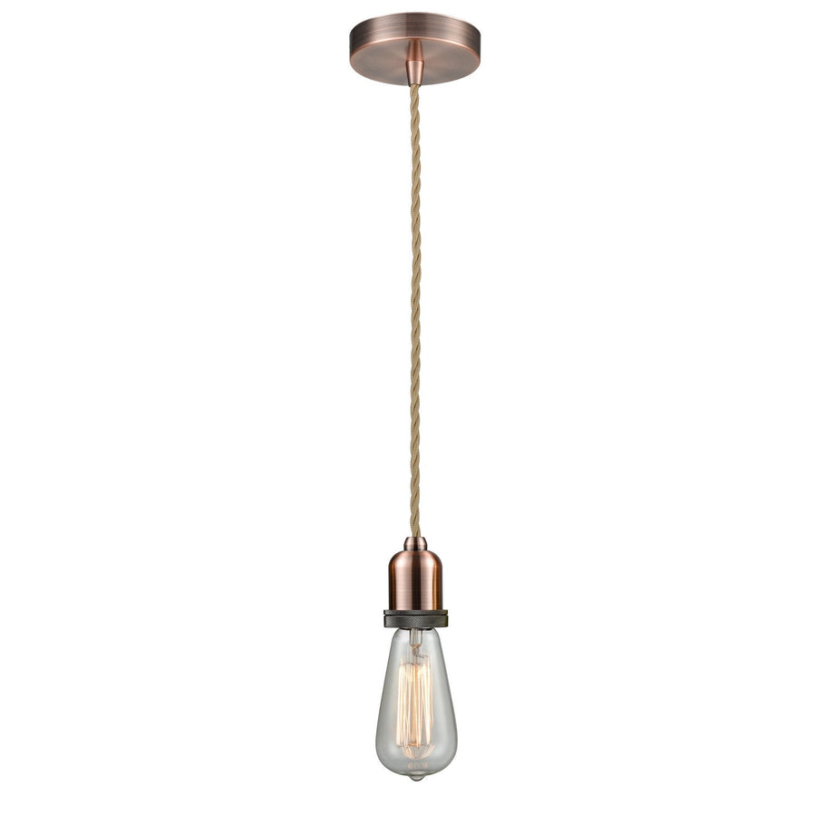 Innovations Lighting 100AC-10RE-0AC Whitney One Light Mini Pendant Antique Copper 1