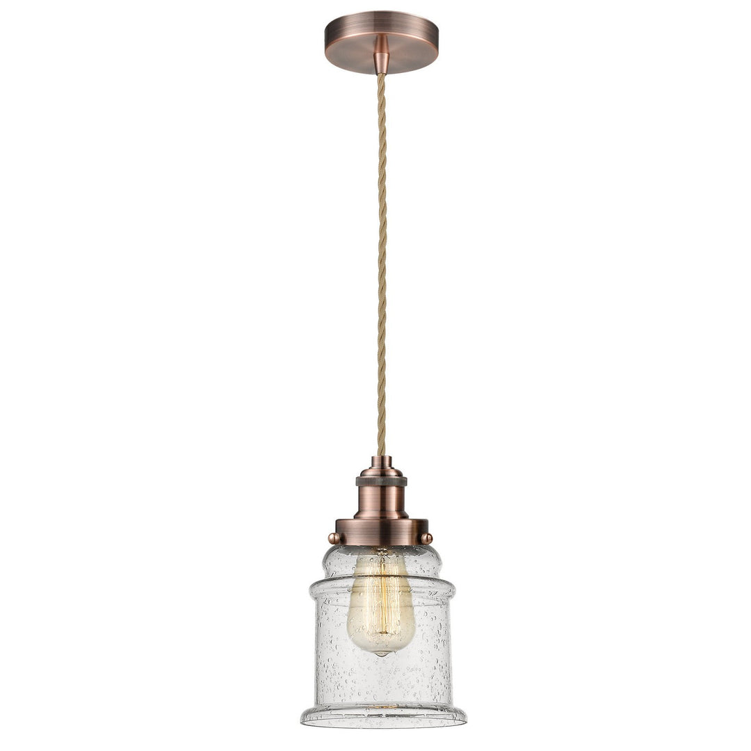 Innovations Lighting 100AC-10RE-1H-AC-G184 Edison One Light Mini Pendant Antique Copper 1