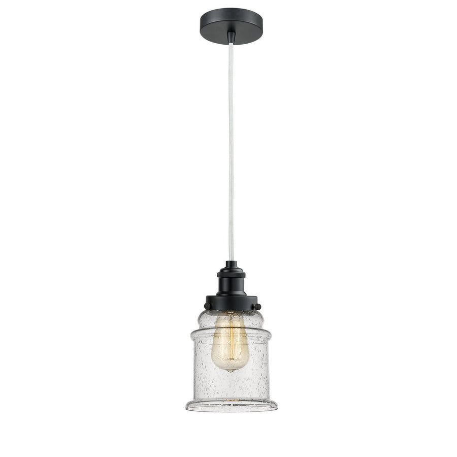 Innovations Lighting 100BK-10W-1H-BK-G184 Edison One Light Mini Pendant Matte Black