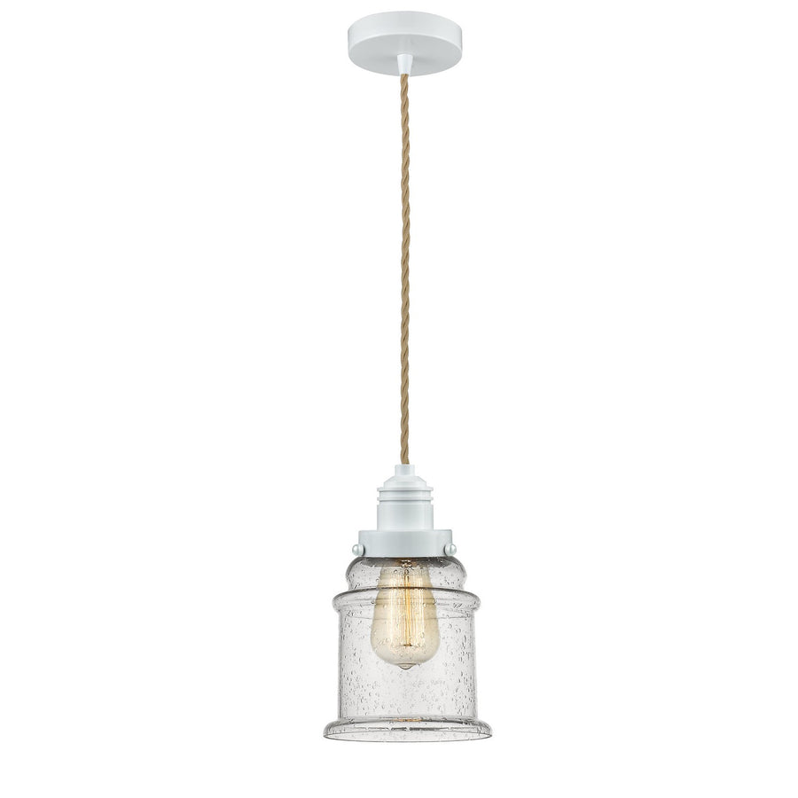 Innovations Lighting 100W-10RE-2H-W-G184 Winchester One Light Mini Pendant White 1