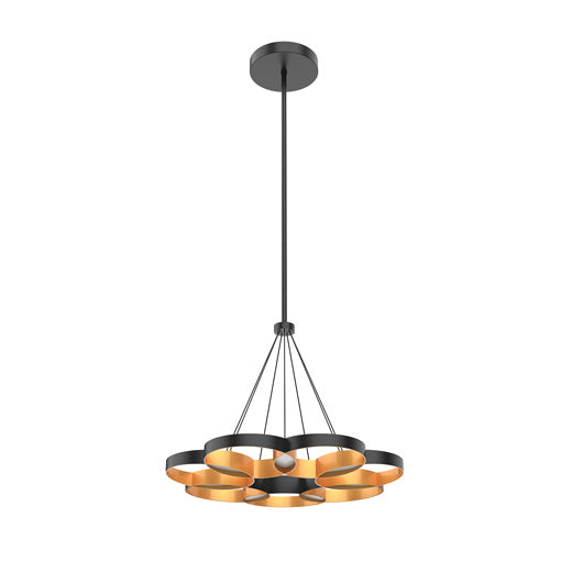 Kuzco Lighting CH90826-BK/GD Maestro Chandelier Black/Gold