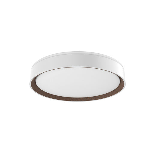 Kuzco Lighting FM43916-WH/WT Essex Ceiling Light White/Walnut