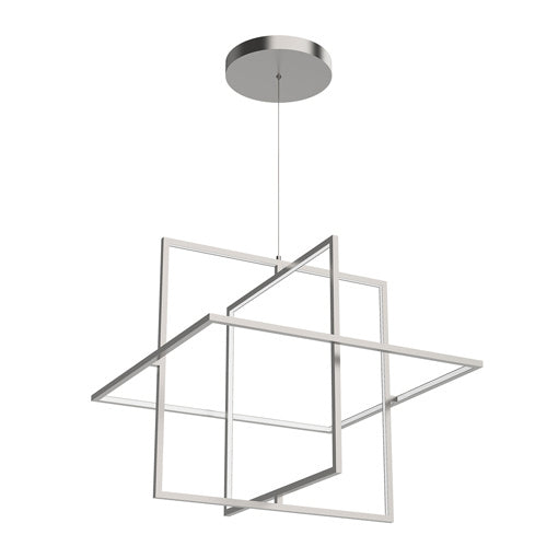 Kuzco Lighting PD16328-BN Mondrian Pendant Light Brushed Nickel