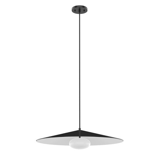 Kuzco Lighting PD22824-BK/WH Cruz Pendant Light Metal - Black/White