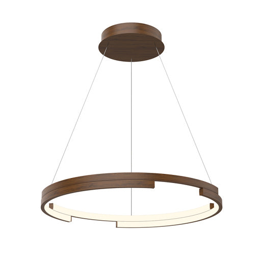 Kuzco Lighting PD52724-WT Anello Minor Pendant Light Walnut