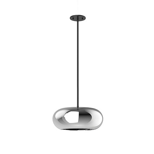 Kuzco Lighting PD62014-BK/CH Trinity Pendant Light Black/Chrome