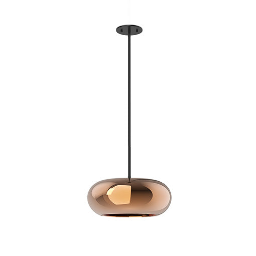 Kuzco Lighting PD62014-BK/CP Trinity Pendant Light Black/Copper