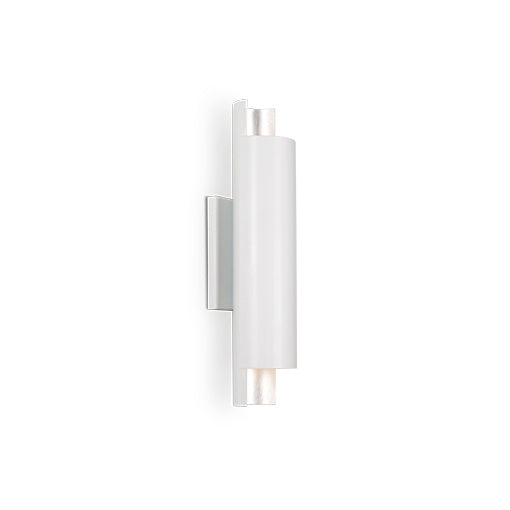 Kuzco Lighting WS41216-WH/SV Dela Wall Light White/Silver