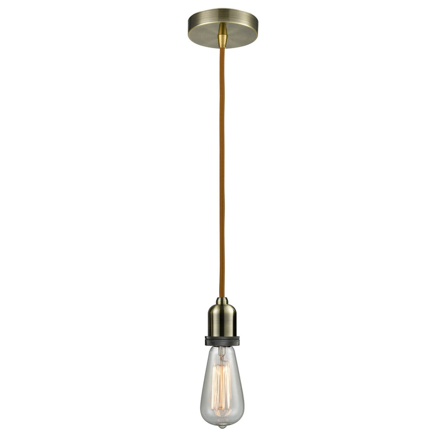 Innovations Lighting 100AB-10CR-0AB Whitney One Light Mini Pendant Antique Brass 1