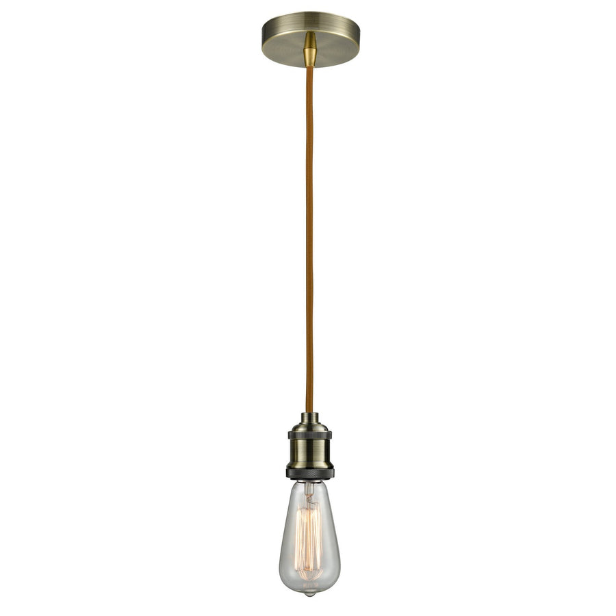 Innovations Lighting 100AB-10CR-1AB Edison One Light Mini Pendant Antique Brass 1