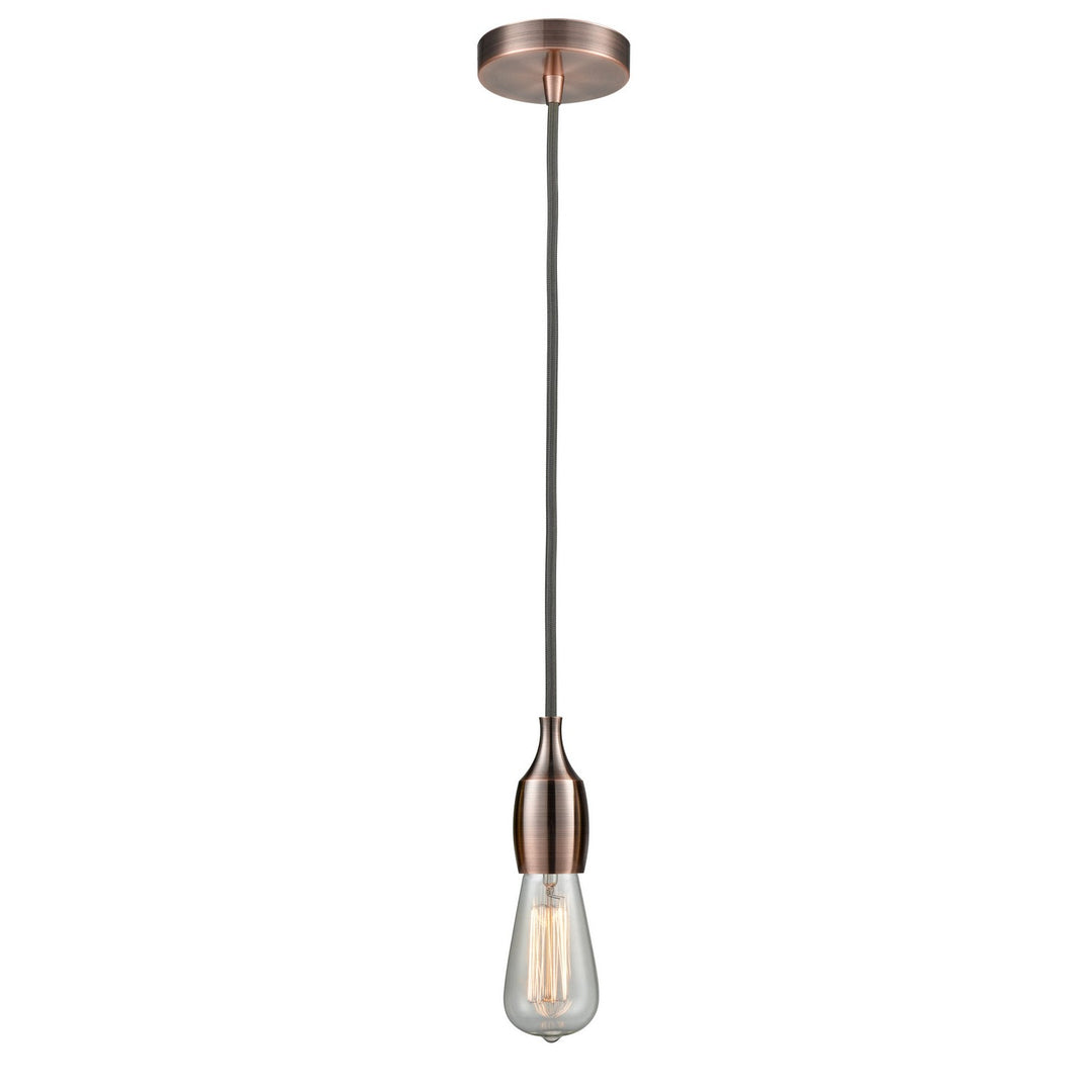 Innovations Lighting 100AC-10GY-3AC Chelsea One Light Mini Pendant Antique Copper 1