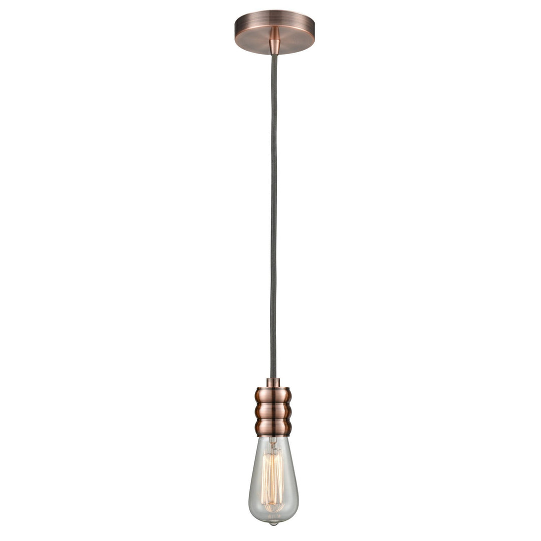 Innovations Lighting 100AC-10GY-5AC Gatsby One Light Mini Pendant Antique Copper 1