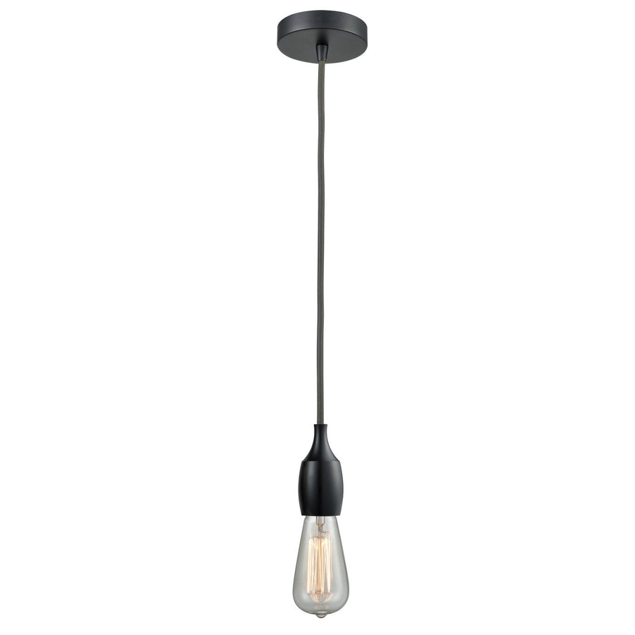 Innovations Lighting 100BK-10GY-3BK Chelsea One Light Mini Pendant Matte Black 1