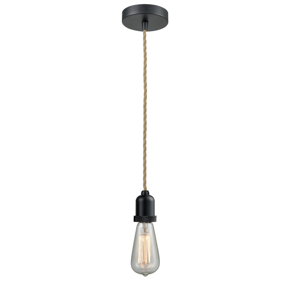 Innovations Lighting 100BK-10RE-0BK Whitney One Light Mini Pendant Matte Black 1