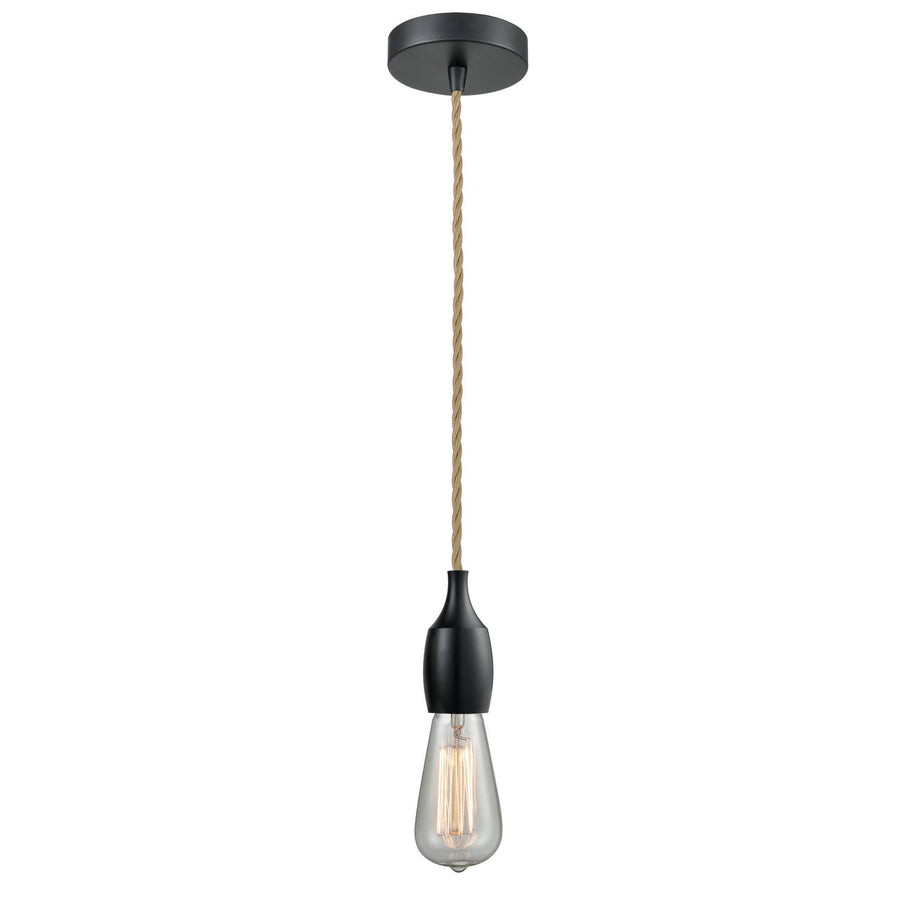 Innovations Lighting 100BK-10RE-3BK Chelsea One Light Mini Pendant Matte Black 1