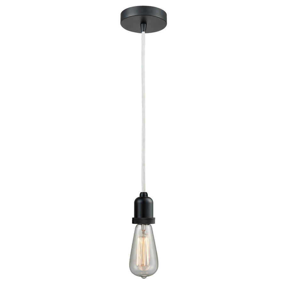 Innovations Lighting 100BK-10W-0BK Whitney One Light Mini Pendant Matte Black 1