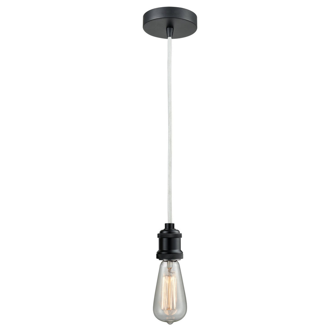 Innovations Lighting 100BK-10W-1BK Edison One Light Mini Pendant Matte Black 1