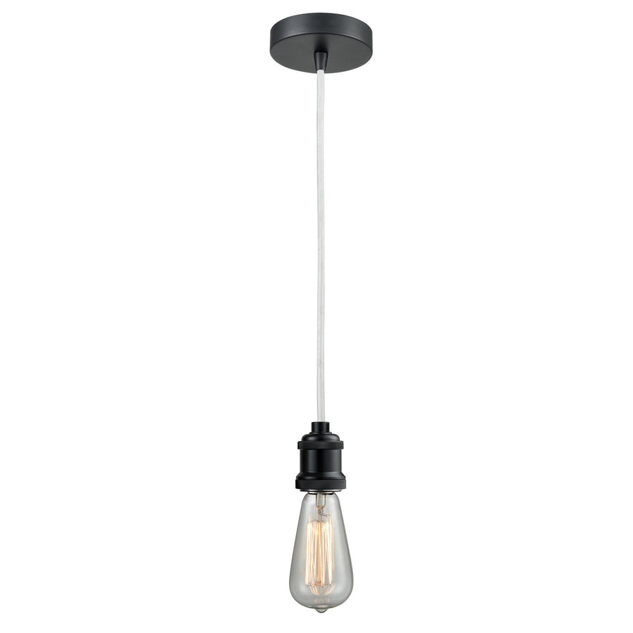 Innovations Lighting 100BK-10W-1BK Edison One Light Mini Pendant Matte Black 1
