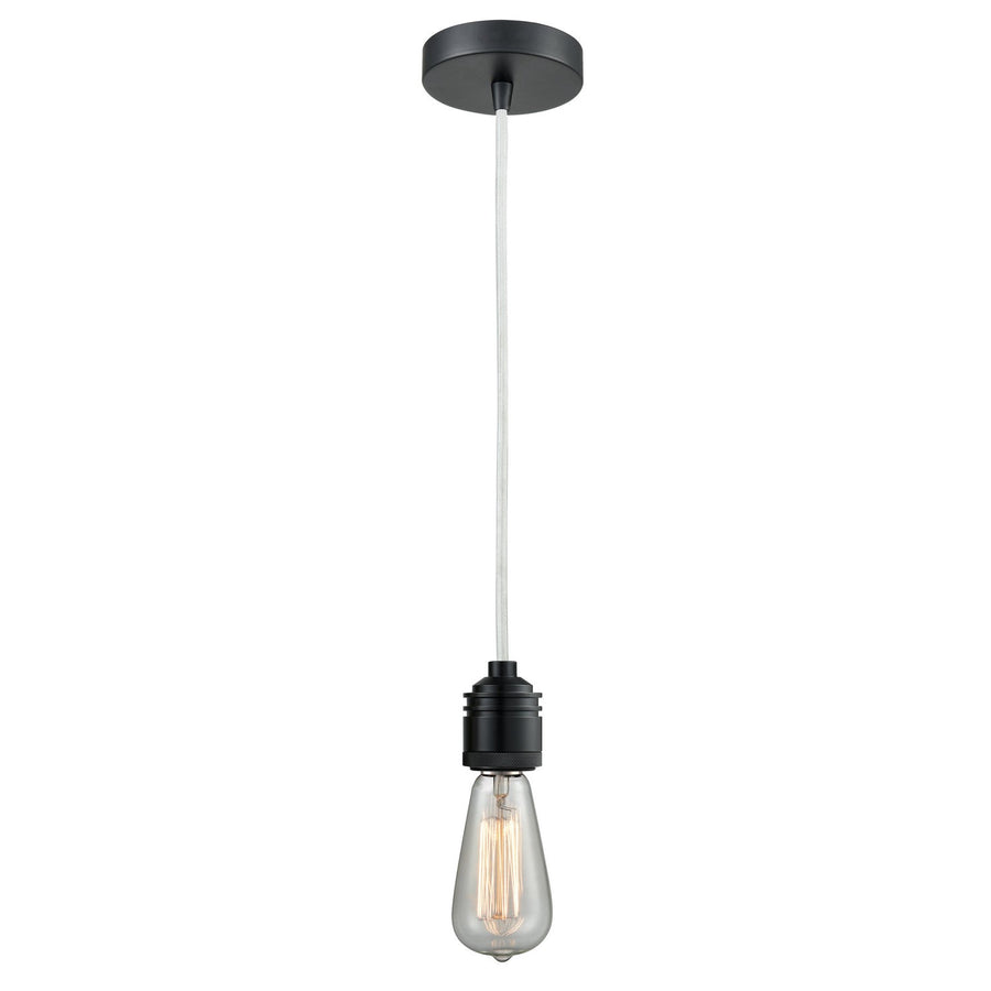 Innovations Lighting 100BK-10W-2BK Winchester One Light Mini Pendant Matte Black 1