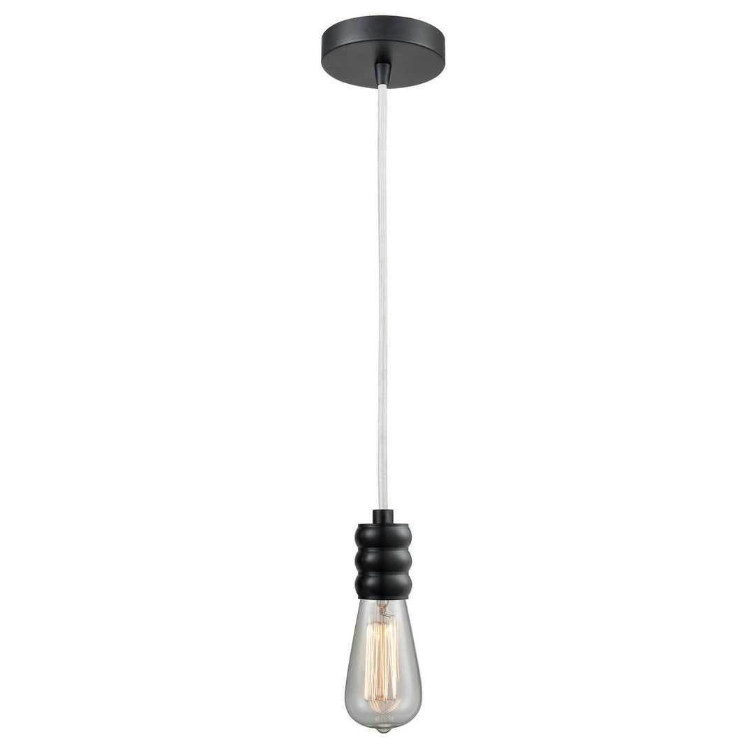 Innovations Lighting 100BK-10W-5BK Gatsby One Light Mini Pendant Matte Black 1