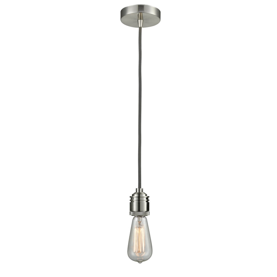 Innovations Lighting 100SN-10GY-2SN Winchester One Light Mini Pendant Satin Nickel 1