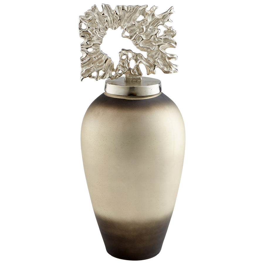 Cyan Design 10694 Sculpture Smokey Quartz And Nickel