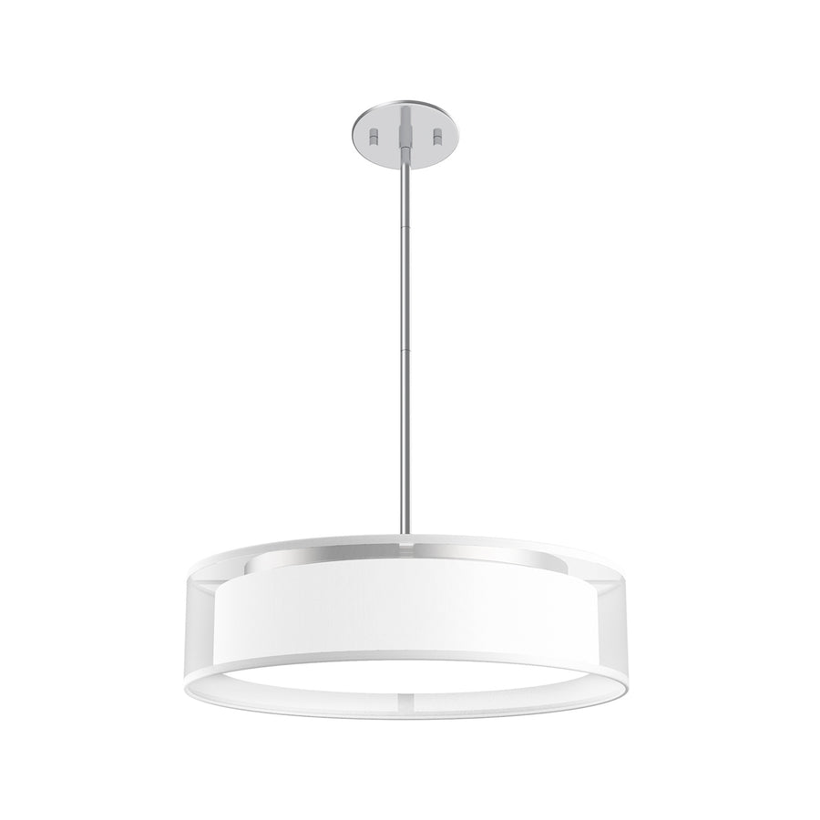 Kuzco Lighting PD7916-WOR Dalton Pendant Light White Organza