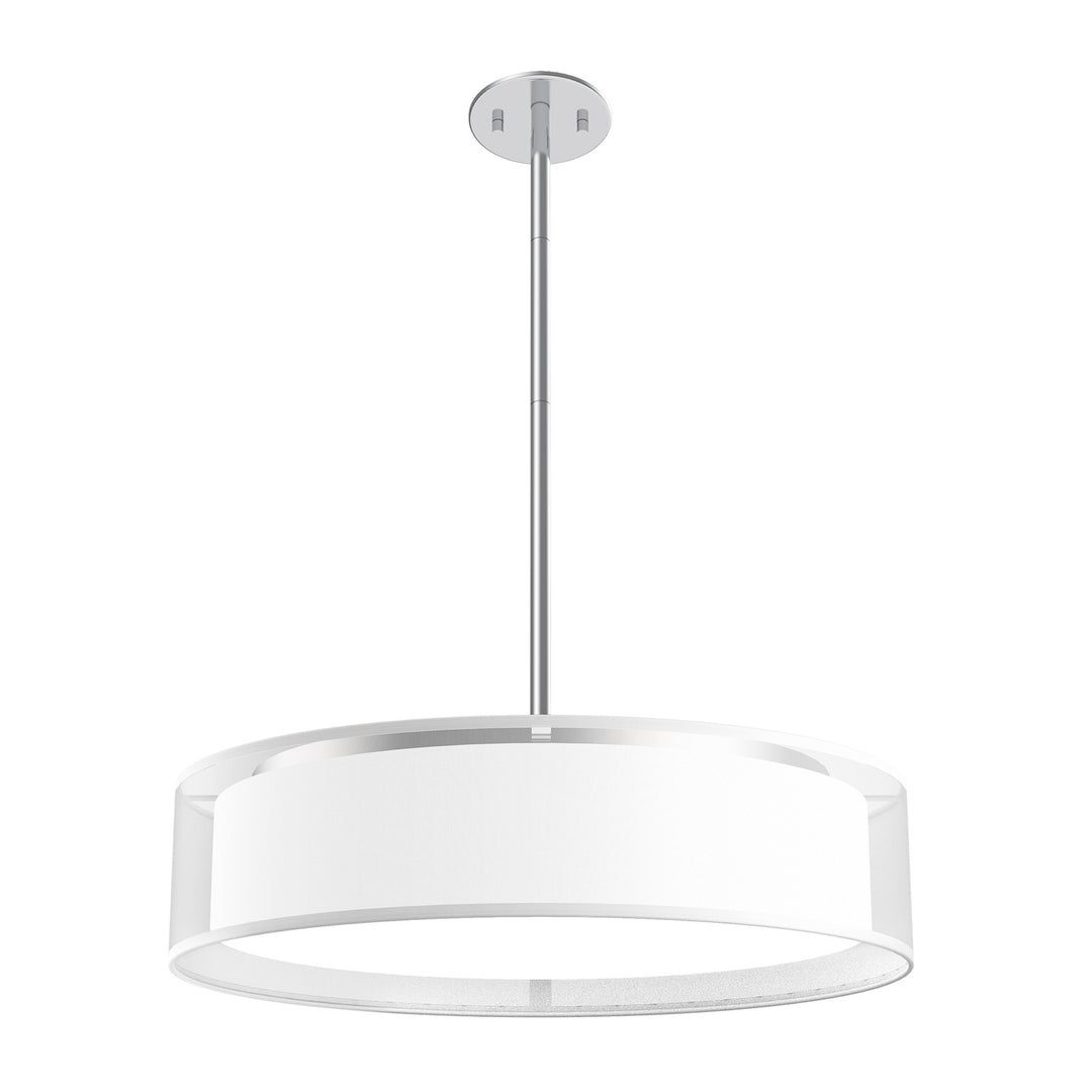 Kuzco Lighting PD7920-WOR Dalton Pendant Light White Organza